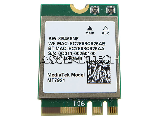 Scheda WiFi 6 PCIe 1800Mbps AW-XB468NF MT7921 | Dual Band 2.4G/5G, Bluetooth 5.2, MU-MIMO, Antenne, Per Win10/11