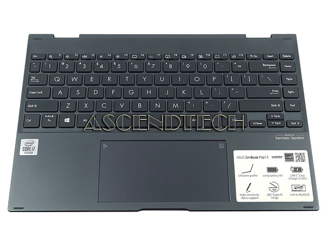 Repose-main Asus K501 - Argenté, US FULL - 13NB0A52AM0201 - Occasion