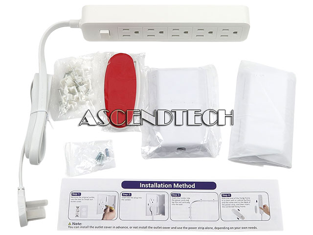 3-Pack 3Ft 5-Outlets Plug Extension Cord 3-Pack 3Ft 5-Outlets Plug Extension Cord. Part Number: 3Pk_Plug_Extension_Cord