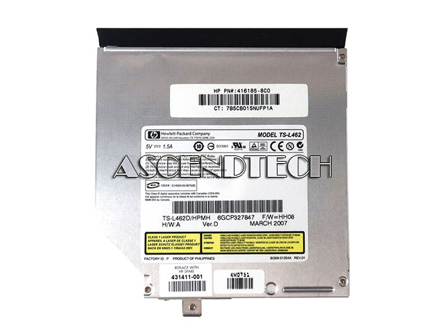 Hp Compaq V6000 Optical Drive 431411-001 Hp Compaq V6000 Optical Drive 431411-001. Model: Ts-L462