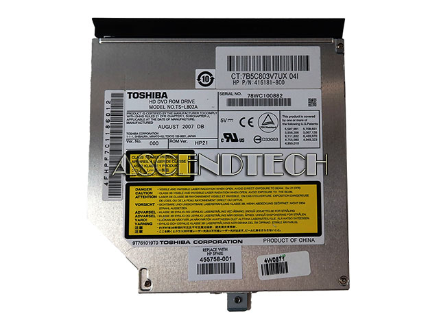 Hp Dv9000 Ltp Optical Drive 455758-001 Hp Dv9000 Ltp Optical Drive 455758-001. Model: Ts-L802a