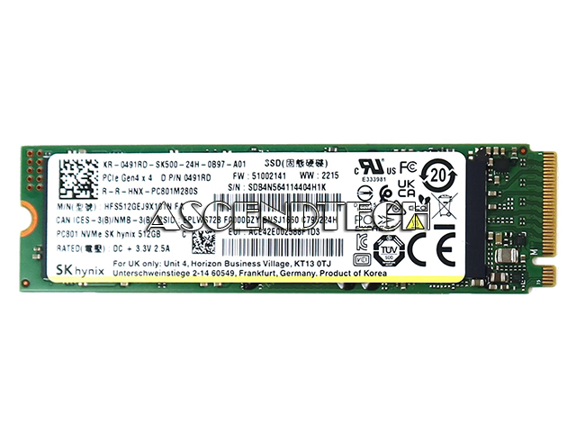 HFS512GEJ9X101N 491RD 0491RD KR-0491RD | Sk Hynix 512Gb M.2 2280