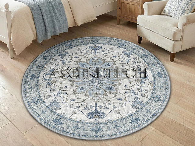 Relany 4Ft Round Low Pile Area Rug Relany 4Ft Round Low Pile Area Rug. Part Number: 4Ft_Round_Rug_Bwg