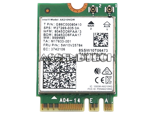 Intel Ax210ngw Wifi 6E Card G86c00080410