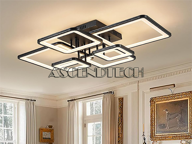 Shine Luest Black Modern Ceiling Light Shine Luest Black Modern Ceiling Light. Model: 6H-Fang-Bl