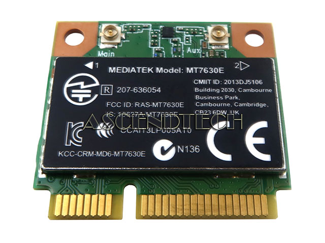 Hp M6 Mediatek Wireless Card 710418-001 Hp M6 Mediatek Wireless Card 710418-001. Model: Mt7630e