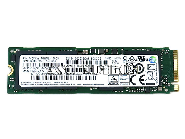 Samsung Mz-Vkw1t00 1Tb Ssd 861961-003 Samsung Mz-Vkw1t00 1Tb Ssd 861961-003