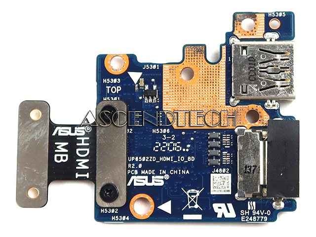 Asus Q529za I/O Board 90Nb0w20-R12000 Asus Q529za I/O Board 90Nb0w20-R12000. Model: Up6502zd_Hdmi_Io_Bd