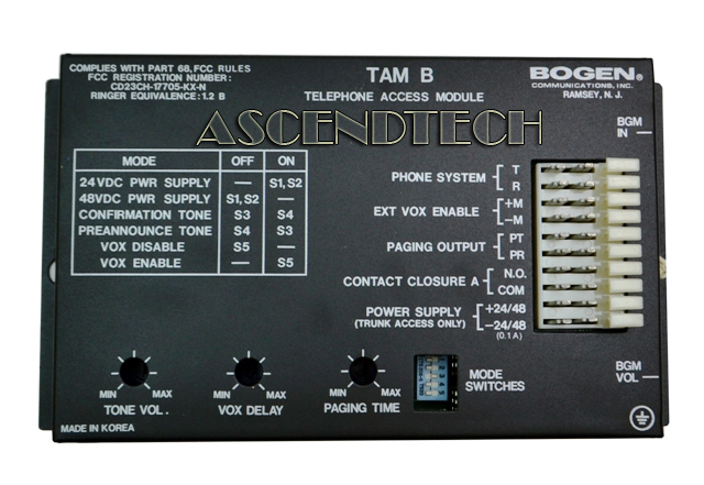 95J000159 | Bogen Tam B Access Module 95J000159