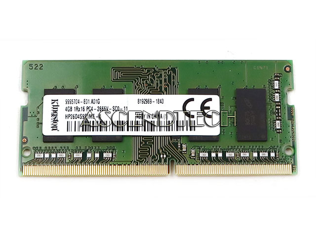 Kingston 4Gb Ddr4 Ram 9995704-E01.A01g Kingston 4Gb Ddr4 Ram 9995704-E01.A01g. Model: Hp26d4s9s1me-4