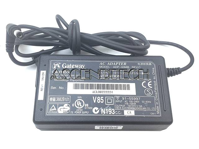 Gateway Adp-60Mb 19V Ac Power Adapter Gateway Adp-60Mb 19V Ac Power Adapter