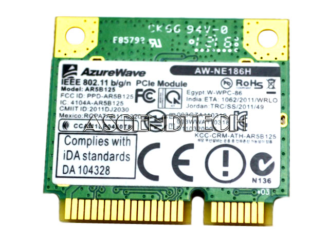 AW-NE186H AR5B125 | Asus Aw-Ne186h 802.11 B/G/N Network Card