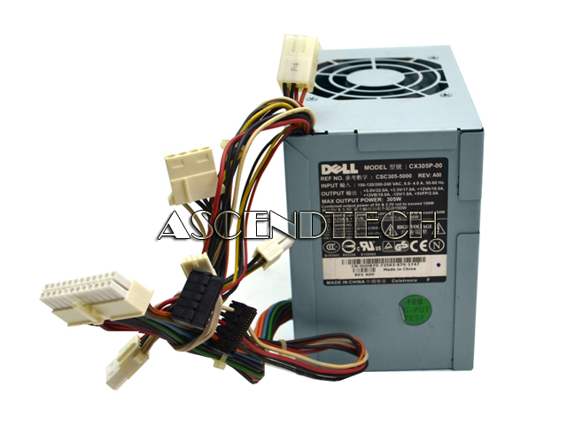 Dell Cx305p-00 305W Power Supply Uh870 Dell Cx305p-00 305W Power Supply Uh870. Part Number: Uh870 0Uh870 Cn-0Uh870. Model: Cx305p-00 Csc305-5000