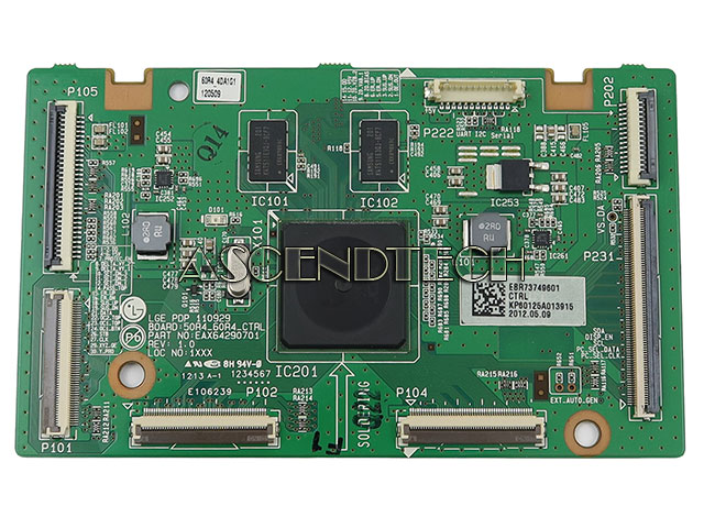Lg 60Pa5500 Main Logic Board Ebr73749601 Lg 60Pa5500 Main Logic Board Ebr73749601. Model: 50R4_60R4_Ctrl