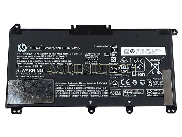 Hp 11.34V 41.04Wh Battery L11421-1C3 Hp 11.34V 41.04Wh Battery L11421-1C3. Model: Hstnn-Ib8x