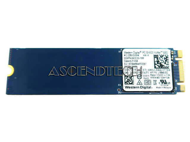 Wd Pc Sn520 512Gb Nvme Ssd L18846-002 Wd Pc Sn520 512Gb Nvme Ssd L18846-002. Model: Sdapnuw-512G