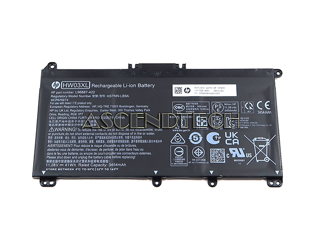 Hp Pavilion 15-Eg Battery L96887-422 Hp Pavilion 15-Eg Battery L96887-422. Model: Hstnn-Lb9a