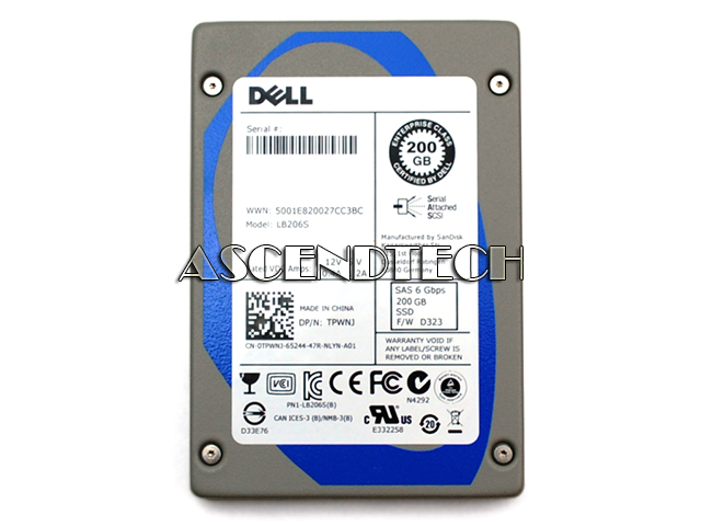 LB206S TPWNJ CN-0TPWNJ | Sandisk Lightning 200Gb Sas 6Gbs 2.5 Ssd