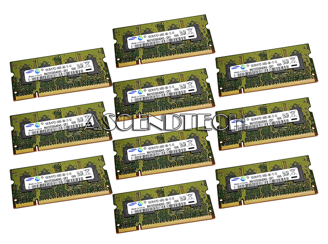 Lot Of 10 Samsung 10Gb (10X1gb) Ddr2 Ram