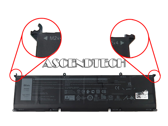 Dell 11.4V 86Wh 7167Mah Battery M59jh