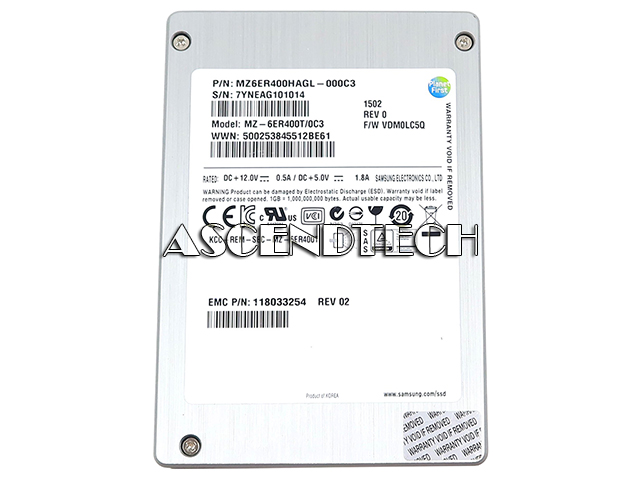 Samsung Mz-6Er400t/0C3 400Gb Sas Ssd Samsung Mz-6Er400t/0C3 400Gb Sas Ssd. Part Number: Mz6er400hagl-000C3