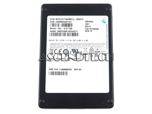MZ-ILS7T60 MZILS7T6HMLS-000C3 | Samsung Mz-Ils7t60 7.68Tb 2.5