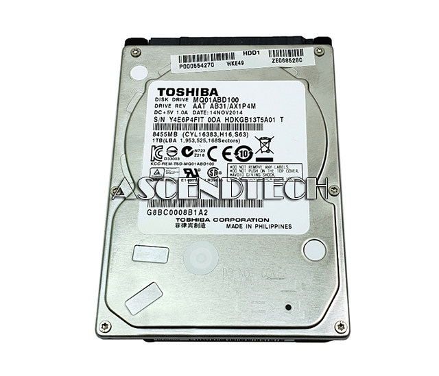 Toshiba 2.5" 1Tb Sata2 Hdd P000554270 Toshiba 2.5" 1Tb Sata2 Hdd P000554270. Model: Mq01abd100