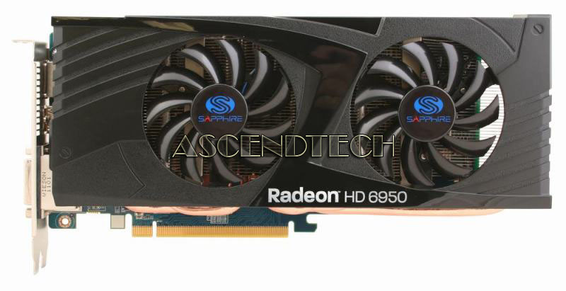 100312-1GDP HDMI DVI DP Sapphire Radeon Hd 6950 1Gb Video Card