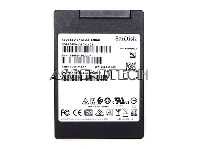 Sandisk Sd9sb8w-128G 128Gb 2.5" Sata Ssd Sandisk Sd9sb8w-128G 128Gb 2.5" Sata Ssd. Part Number: Sd9sb8w-128G-1102