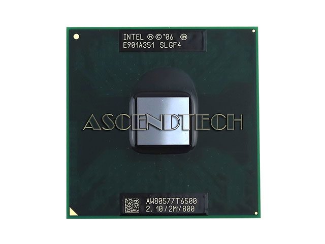 Intel Core 2 Duo 2.10Ghz Laptop Cpu Intel Core 2 Duo 2.10Ghz Laptop Cpu. Part Number: Slgf4. Model: T6500