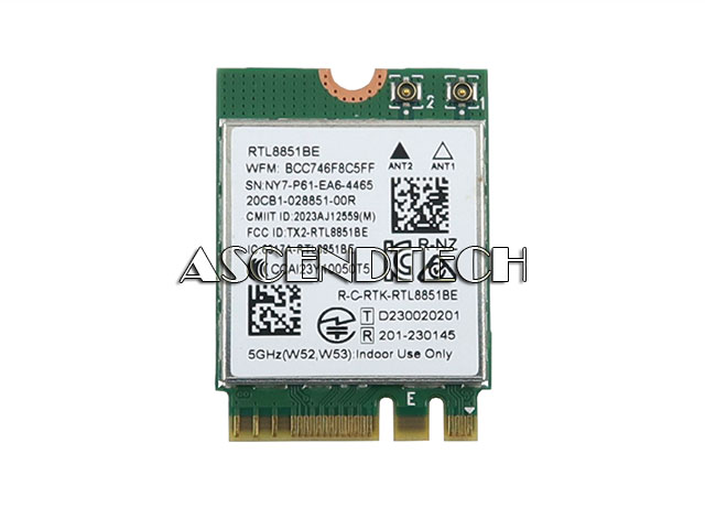 Realtek Rtl8851be M.2 2230 Wireless Card Realtek Rtl8851be M.2 2230 Wireless Card. Part Number: Ta2023/0464
