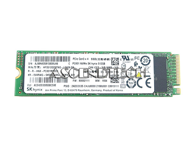 Dell Sk Hynix Pc601 512Gb M.2 Ssd V4rwg Dell Sk Hynix Pc601 512Gb M.2 Ssd V4rwg. Part Number: V4rwg 0V4rwg Kr-0V4rwg. Model: Hfs512gd9tng