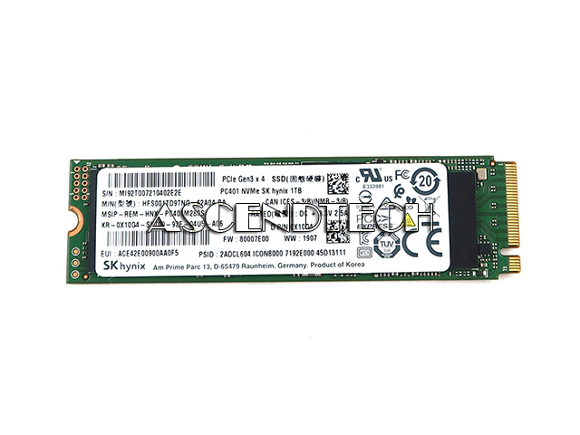 Sk Hynix Hfs001td9tng 1Tb M.2 Ssd X10g4