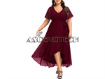 Talisea Women 20Plus Size Burgundy Dress. Part Number: 20Plus_Burgundy_Dress