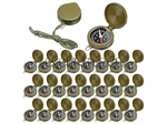 24 Pack Pocket Compass With Hanging Rope. Part Number: 24Pcs_Pocket_Compass