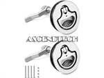 Qwork 2 Pack 2.05" Boat Deck Flush Latch. Part Number: 2_05In_Deck_Flush_Latch