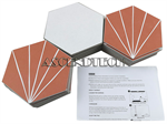 Inno Stickers 45Pcs 6X7" Backsplash Tile. Part Number: 45Pcs_Backsplash_Tile
