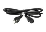 4Ft Black Nema 5-15P M/C13 F Power Cord. Part Number: 4Ft_5-15P_To_C13_Power_Cord