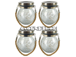4 Pack Outdoor 30 Led Solar Jar Lanterns. Part Number: 4_Jar_Lanterns