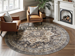 6Ft Round Brown Living Room Area Rug. Part Number: 6Ft_Brown_Area_Rug