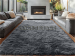 Olanly 6X9ft Gray Soft Fluffy Area Rug. Part Number: 6X9ft_Fluffy_Area_Rug