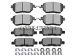 8-Pack Brakes Pads For Nissan Murano . Part Number: 831198-5206-1132302931