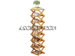 8-Layer Foldable Bamboo Shoe Rack. Part Number: 8L_Bamboo_Shoe_Rack