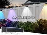 8 Pack Outdoor Solar Powered Fence Light. Part Number: 8Pack_Fence_Lights