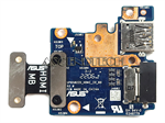 Asus Q529za I/O Board 90Nb0w20-R12000. Model: Up6502zd_Hdmi_Io_Bd