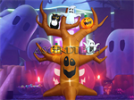 9Ft Halloween Inflatable Decoration. Part Number: 9Ft_Halloween_Decoration