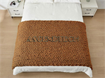 Bigacogo 40"X80" Caramel Throw Blanket. Part Number: Caramel_Throw_Blanket