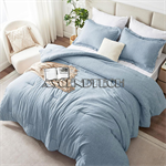 Cozylux Queen Size Blue Comforter Set. Part Number: Comforter_Set_Queen