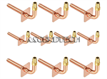 Sammery 10 1/2"-6" Pex-A Stub Out Elbows. Part Number: F1960_Copper_Stub_Out_Elbows