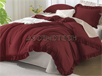 Andency King Size Burgundy Comforter Set. Part Number: King_Size_Burgundy_Comforter_Set